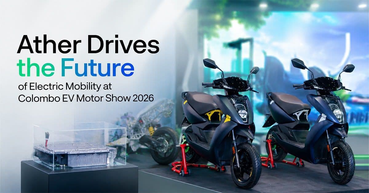 Ather Showcases Innovation at Colombo EV Motor Show 2026 with Strong Customer Engagement and New Feature Launches